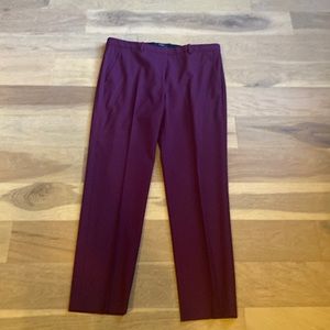 Theory burgundy dress pants